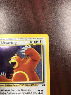 Pokemon Ursaring 15/75 Neo Discovery Holofoil - LP - Image 3
