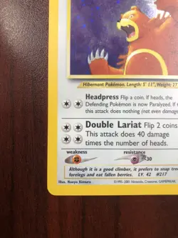 Pokemon Ursaring 15/75 Neo Discovery Holofoil - LP - Image 5