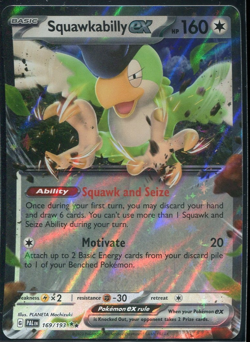Squawkabilly ex - 169/193 - Sv02: Paldea Evolved - Holo - Pokemon TCG NM - Image 1
