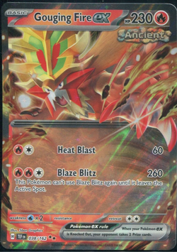 Gouging Fire ex Double Rare Holo 038/162 Pokemon Temporal Forces NM - Image 1