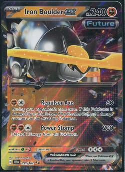 Iron Boulder ex - 099/162 - Double Rare - Temporal Forces - Pokemon - NM - Image 1