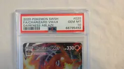 2020 POKEMON SWORD & SHIELD DARKNESS ABLAZE Full Art / Charizard (PSA GEM MT 10) - Image 3