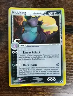 Pokemon 2006 Nidoking 6/101 Holo Rare EX Dragon Frontiers (Delta Species) - Image 1