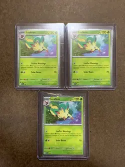 2025 Pokemon Prismatic Leafeon Promo 170 LOT of 3 - Image 1