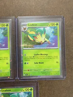 2025 Pokemon Prismatic Leafeon Promo 170 LOT of 3 - Image 4