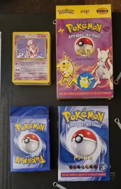 1999 Pokemon Base Set: Zap! Theme Deck FR Etat NEUF (sans PVs) - Image 1