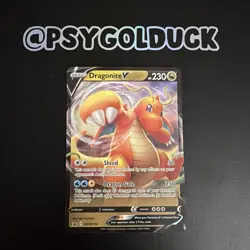 Dragonite V SWSH154 Black Star Promo M/NM Standard Size Pokemon TCG - Image 1