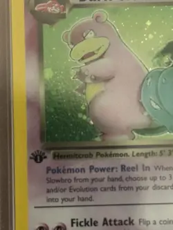 PSA 9 Dark Slowbro 12/82 Team Rocket Holo 1st Edition UNIQUE Vintage Pokemon TCG - Image 5