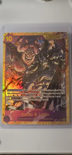 One Piece Kaido & Linlin Secret Rare Foil OP08-119 - Image 1