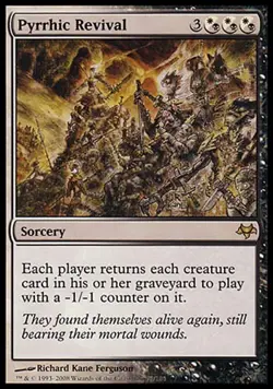 1x Pyrrhic Revival Eventide MtG Magic Hybrid Rare 1 x1 Card Cards - Image 1