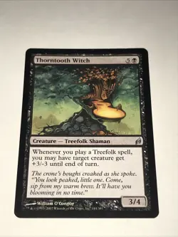 Magic the Gathering Thorntooth Witch Card - Image 1