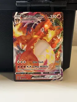 Pokemon TCG Charizard VMAX Darkness Ablaze Holo Ultra Rare Card 020/189 - Image 1