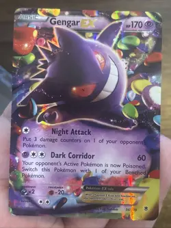Pokemon TCG Gengar EX 34/119 Phantom Forces Ultra Rare Card Mid Era Banger MINTY - Image 1