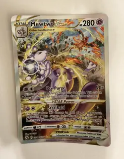 Mewtwo VSTAR Crown Zenith: Galarian Gallery Ultra Rare Card #GG44/GG70 Near Mint - Image 1