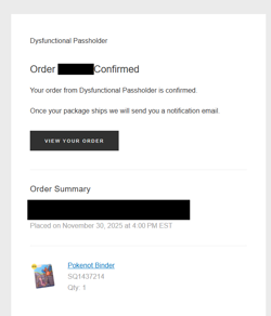 Dysfunctional Passholder Mewtwo Charizard Pokenot Binder + Holo Card✅Ships Asap✅ - Image 5