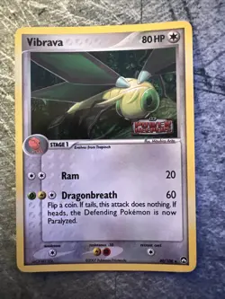 Vibrava 40/108 EX Power Keepers Reverse Holo Pokemon Card NM - Image 1