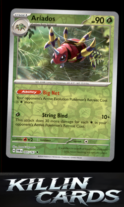Reverse Holofoil Ariados 005/167 Pokemon Uncommon SV06: Twilight Masquerade Card - Image 1