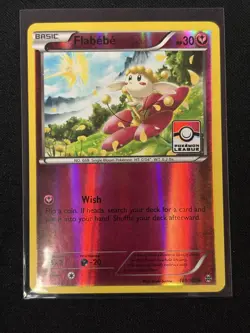 Flabebe 101/162 Reverse Holo Pokemon League Promo Pokemon Card - Image 1