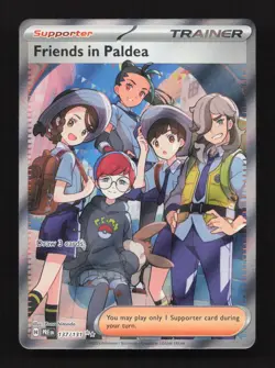 Friends in Paldea 137/131 Ultra Rare SV: Prismatic Evolutions Pokemon Card - Image 1
