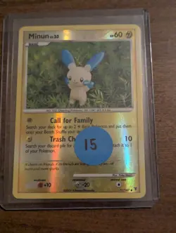 Pokemon TCG Minun Supreme Victors Reverse Holo Card 71/147 - Image 1