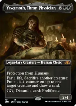 [1x] Yawgmoth, Thran Physician - Foil - Borderless Near Mint, English Dominaria - Image 1