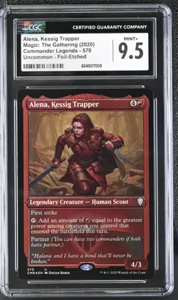 ALENA, KESSIG TRAPPER Commander Legends Etched Foil CGC 9.5 MTG - Image 1