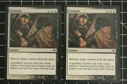 Unmake x2 2x English MTG Magic the Gathering Eventide Instant Black White - Image 1