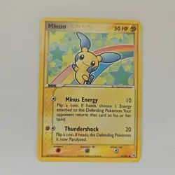 Pokemon EX Hidden Legends Minun Card 67/101 Non-Holo Common - Image 1