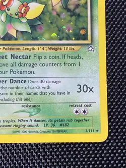Bellossom 3/111 Neo Genesis Holo Unlimited RareWotC Pokemon TCG LP+ - Image 4