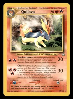 Pokemon Neo Genesis Set 47/111 Quilava Unplayed NM-MT - Image 1