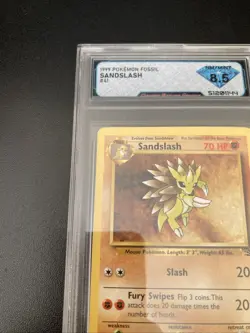 1999 Pokemon Sandslash 41/62 Fossil Regular NM/Mint 8.5 - Image 3