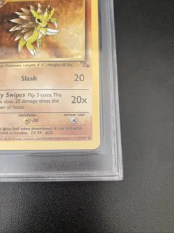 1999 Pokemon Sandslash 41/62 Fossil Regular NM/Mint 8.5 - Image 5