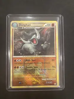 Donphan 40/123 LP Heart Gold Soul Silver Pokemon League Cross Hatch-Holo Pokemon - Image 1
