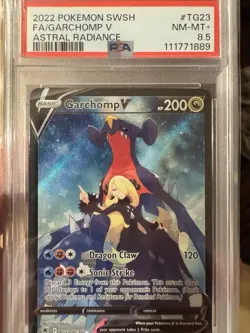 2022 Pokemon SWSH FA/Garchomp v TG23/TG30 Astral Radiance PSA 8.5 - Image 1