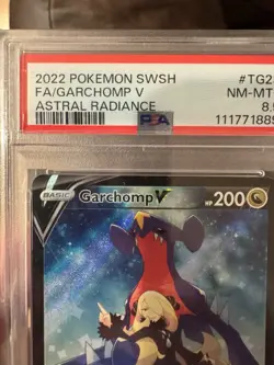 2022 Pokemon SWSH FA/Garchomp v TG23/TG30 Astral Radiance PSA 8.5 - Image 2
