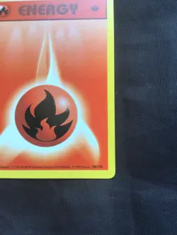 Pokemon Cards: Base Set 1st Edition Common: Fire Energy 98/102 - Image 4
