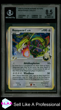 RAYQUAZA C LV. 73 POKEMON 8 2009 SUPREME VICTORS HOLO GERMAN BGS 8.5 - Image 1