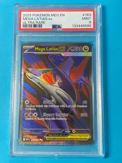 🔥 Mega Latias EX PSA 9 | MEG EN 163/132 | 2025 Pokemon Ultra Rare - Image 1