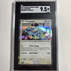 Terapagos Holo - Surging Sparks - NM 161/191 Rare - Pokemon TCG SGC 9.5 - Image 1
