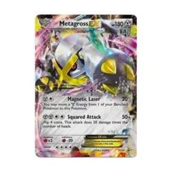 Pokemon XY Promos Metagross EX (Shiny) (P) #XY34 (Holo) Fair - Image 1