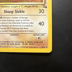 Pokemon Vintage Holo Rare Kabutops 9/62 Fossil WotC 1999 - Image 4