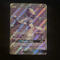 Pokemon Mewtwo GX 72/73 Shining Legends Full Art Ultra Rare Holo 190HP - Image 1
