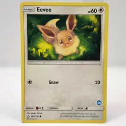 Eevee 104/156 Pokemon TCG Common Ultra Prism Alolan Sandslash and Ninetails NM/M - Image 1