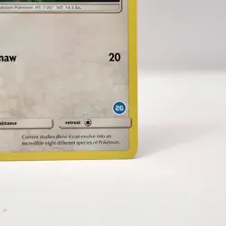 Eevee 104/156 Pokemon TCG Common Ultra Prism Alolan Sandslash and Ninetails NM/M - Image 5