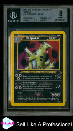 DESPOTAR POKEMON 12 2001 NEO DISCOVERY HOLO GERMAN BGS 8 - Image 1