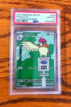 2023 Pokemon OBF en Pidgeot EX Special Illustration PSA 10 208/197 - Image 1