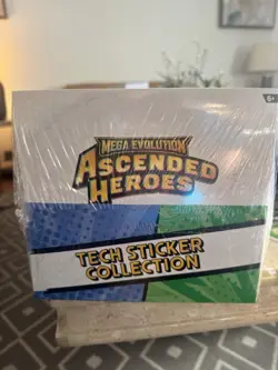 Pokemon TCG: Ascended Heroes Tech Sticker Collection Display Case Factory Sealed - Image 1