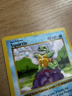 Pokemon TCG Squirtle 63/102 Base Set 1st Edition Shadowless 1999 VTG WOTC MP - Image 2