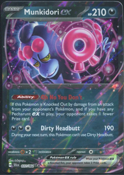 Munkidori EX 037/064 S&V Shrouded Fable Holo Double Rare Pokemon Card NM - Image 1