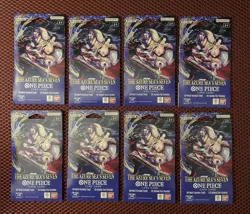 🔥Lot Of 8 ~ One Piece TCG The Azure Sea's Seven Sleeved Booster Packs🔥 - Image 1